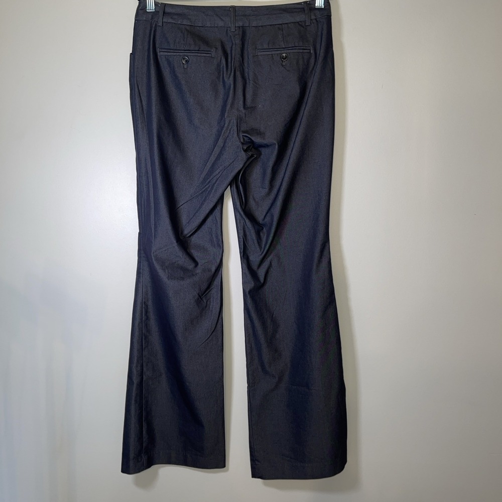 Body By Victoria Denim Blue The Christie Fit Dress Pants Womens Size 10 Wide Leg - Picture 5 of 6